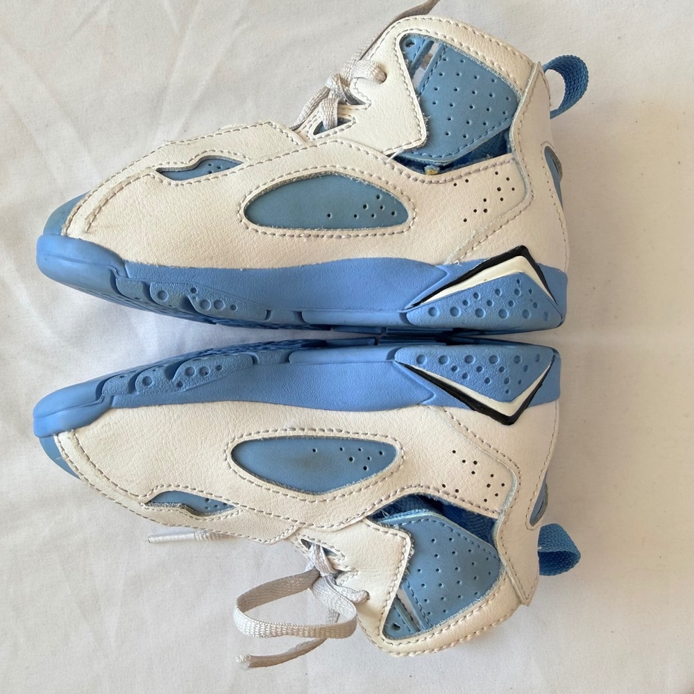Nike Air Jordan 7 Retro True Blue White Toddler Sneakers 8C 343797-140